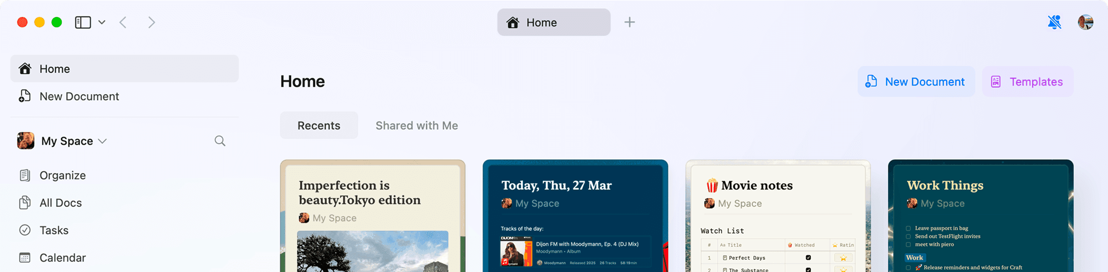 Craft desktop app
